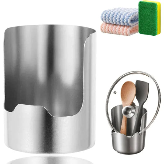 Stainless Steel Kitchen Utensil Organizer For Pots And Cooking Tools
