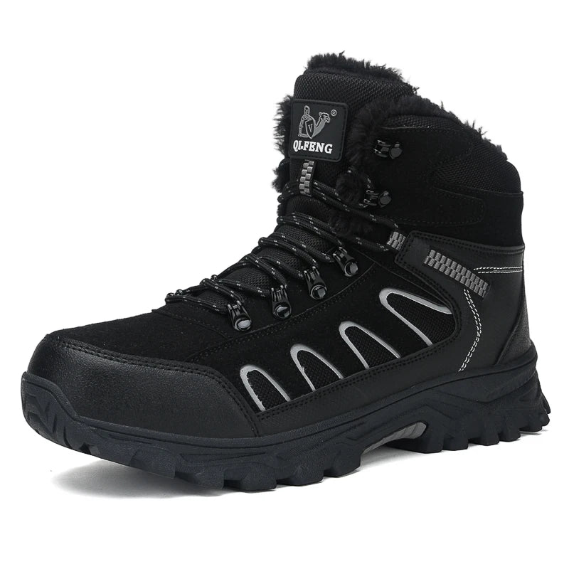 Men's Non Slip Lace Up Outdoor Hiking Ankle Boots and Shoes