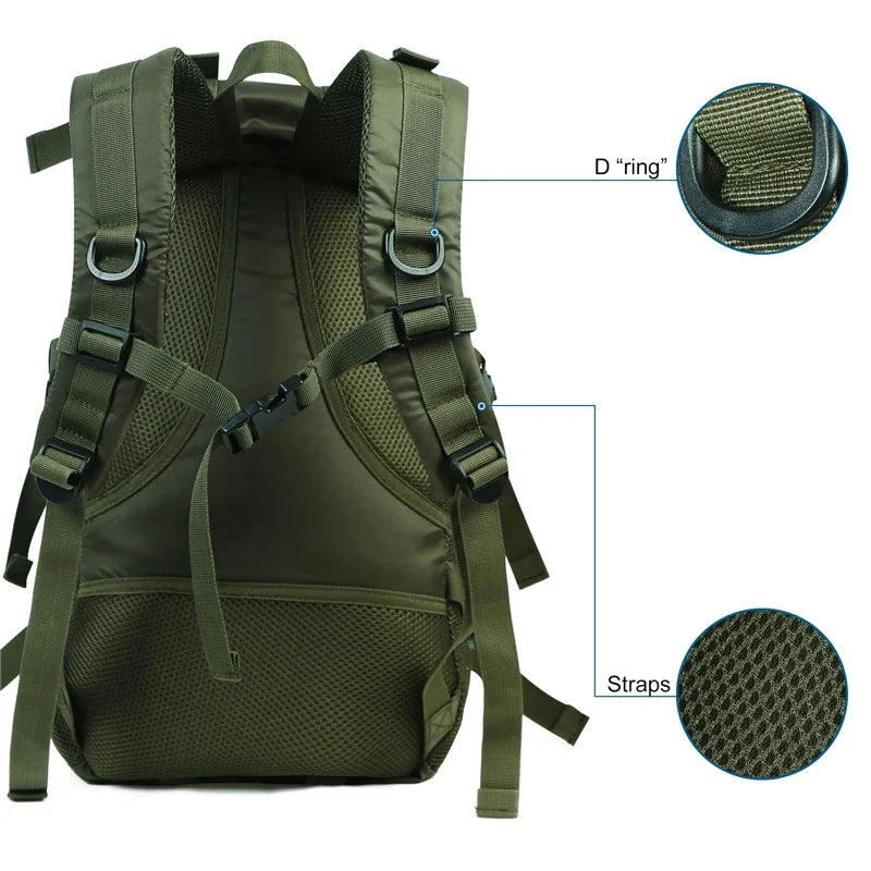 LQARMY Lightweight Waterproof Hiking Backpack for Travel and Camping