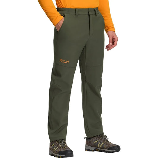 Pioneer Camp Men's Fleece Lined Waterproof Hiking Work Pants