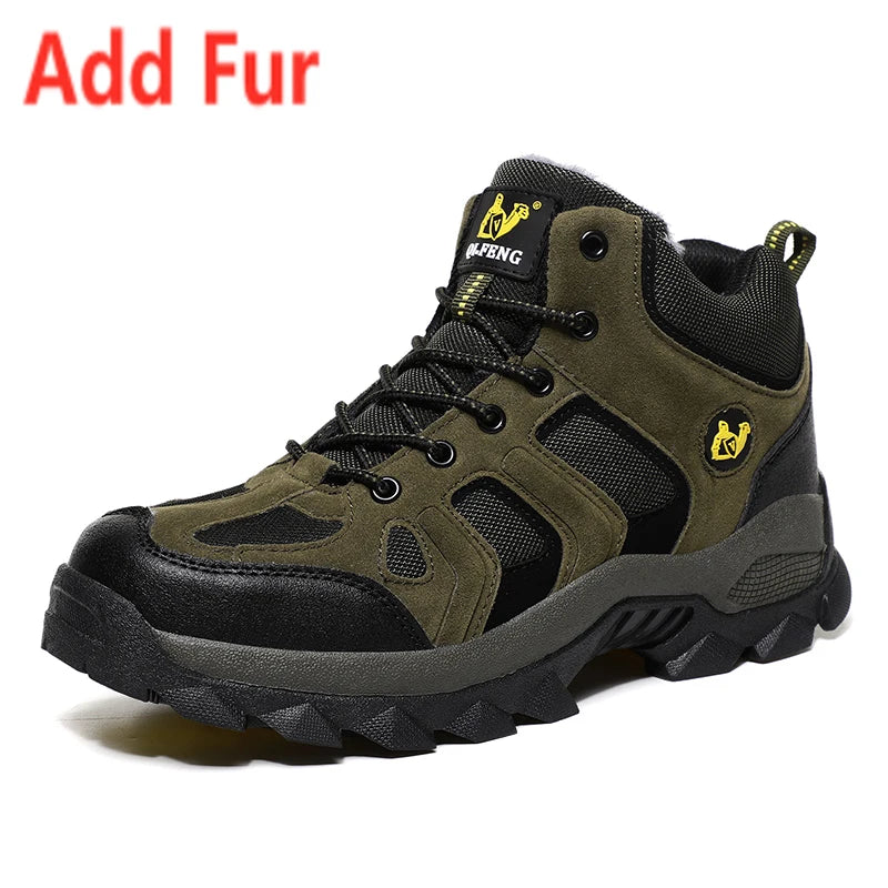 Unisex Breathable Lace Up Hiking Boots For Outdoor Trails