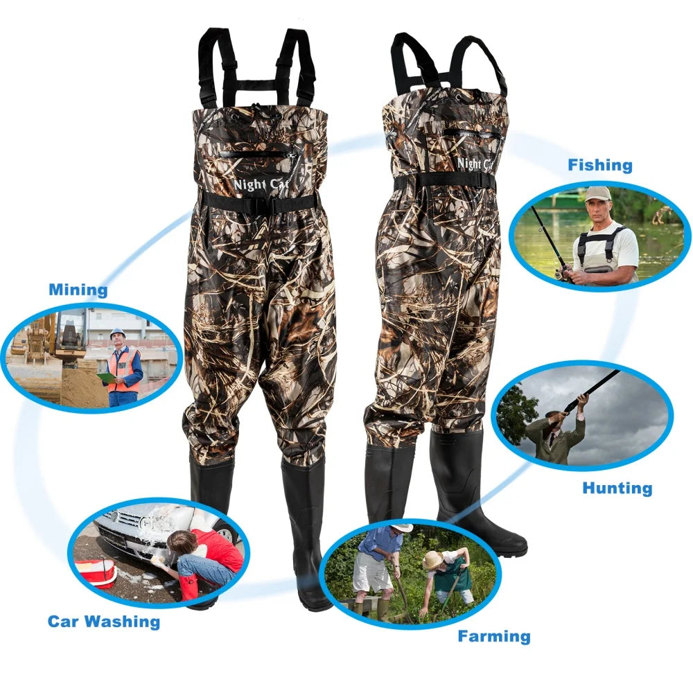 Night Cat Waterproof Fishing and Hunting Chest Waders