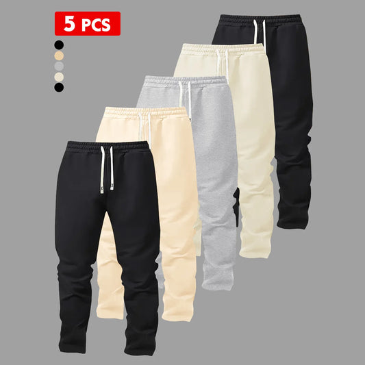 Mens Windproof Breathable Drawstring Straight Leg Pants for Outdoor Hiking