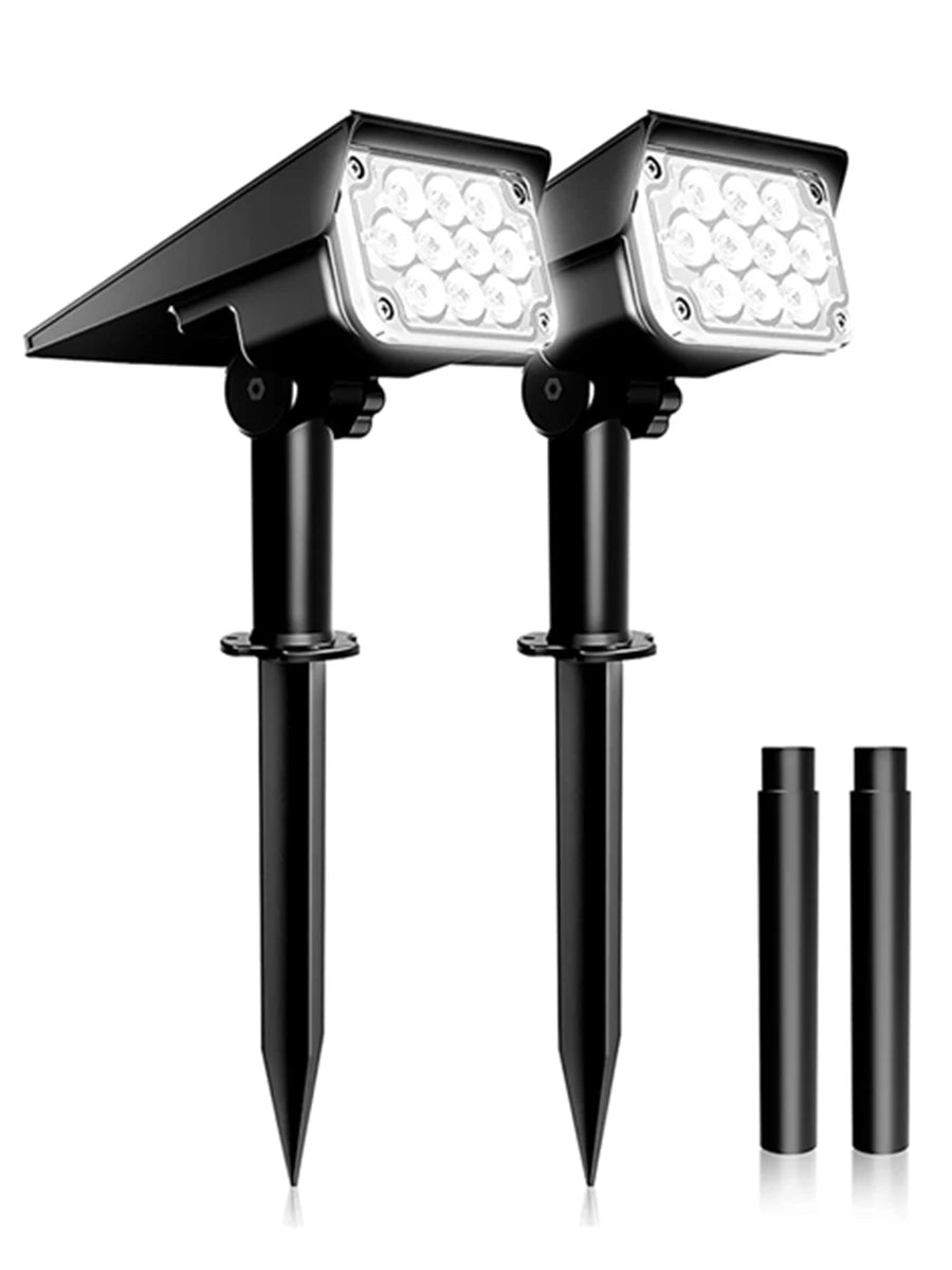 T-SUNRISE Solar Powered Adjustable LED Garden Spotlight Lights