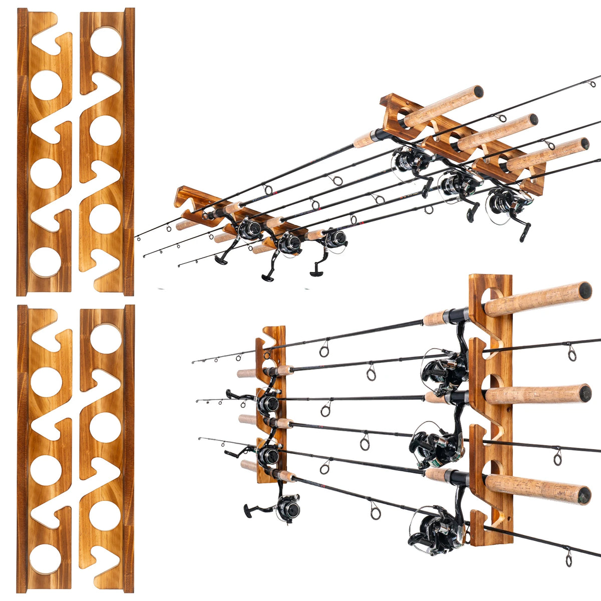 Ghosthorn Fishing Rod Rack Ceiling Mount Storage Organizer
