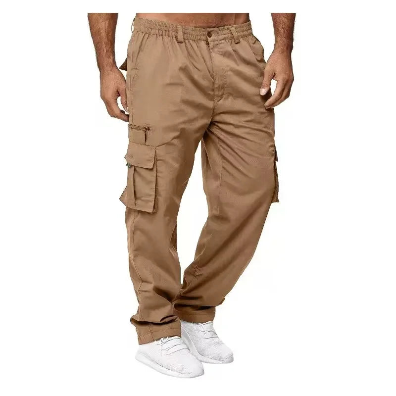 Mens Flex Stretch Cargo Pants For Casual Everyday Wear
