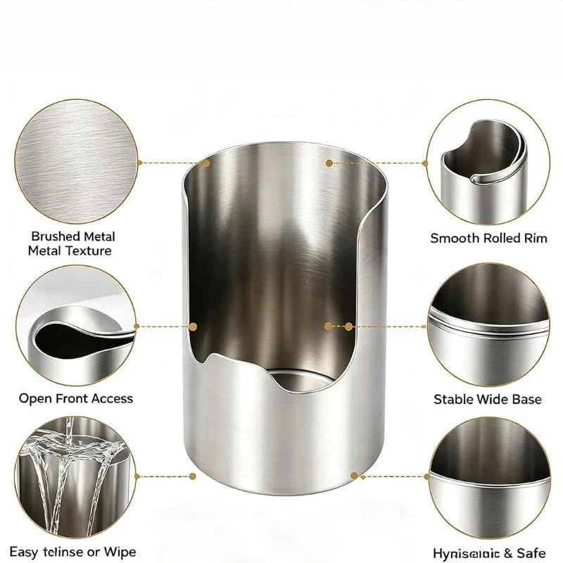 Stainless Steel Kitchen Utensil Organizer For Pots And Cooking Tools