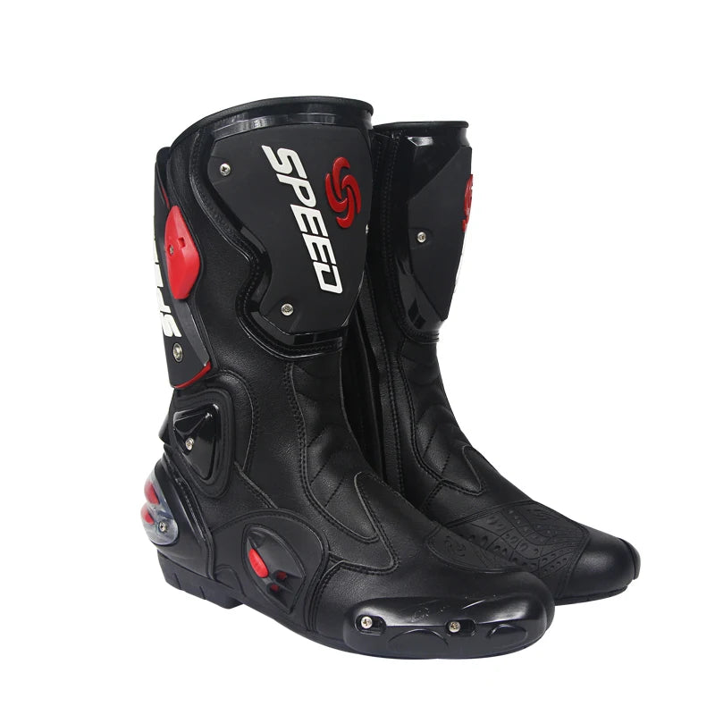 Leather Off Road Motorcycle Riding Boots for Adult Riders