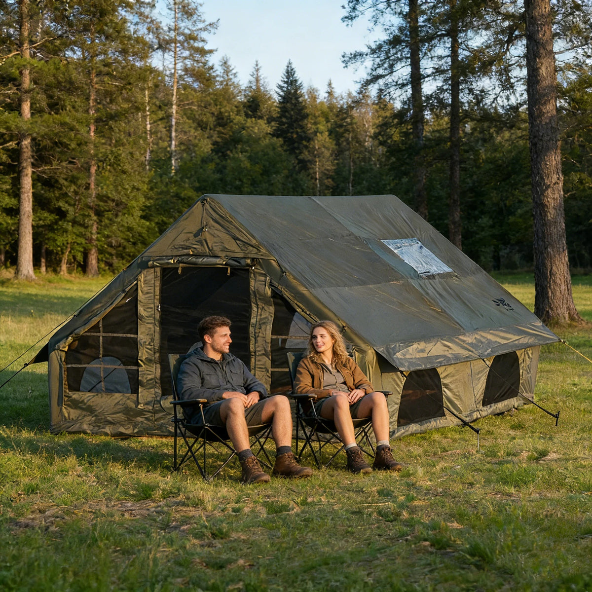 Pakicetus Quick Setup Inflatable Camping Tent With Portable Carry Bag