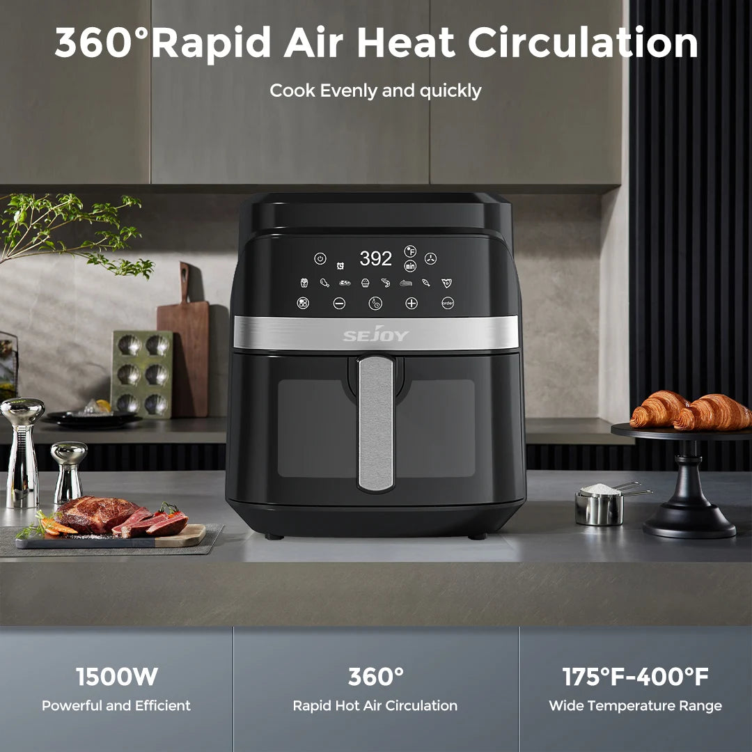 Sejoy 8 In 1 Ceramic Air Fryer With Precision Heating