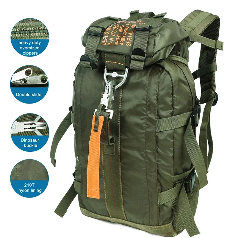 LQARMY Lightweight Waterproof Hiking Backpack for Travel and Camping