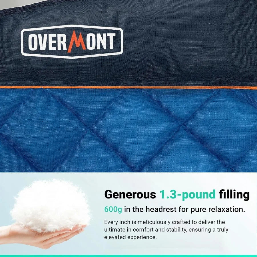 Double Camping Loveseat Chair With Cooling Bag For Outdoor Comfort