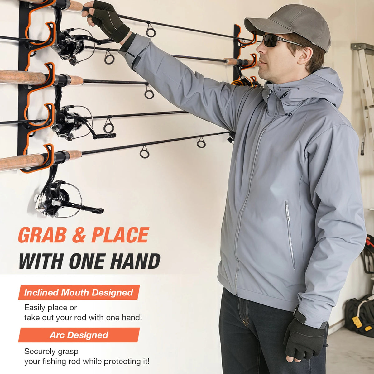 Ghosthorn Adjustable Portable Fishing Rod Holder for Boats and Kayaks