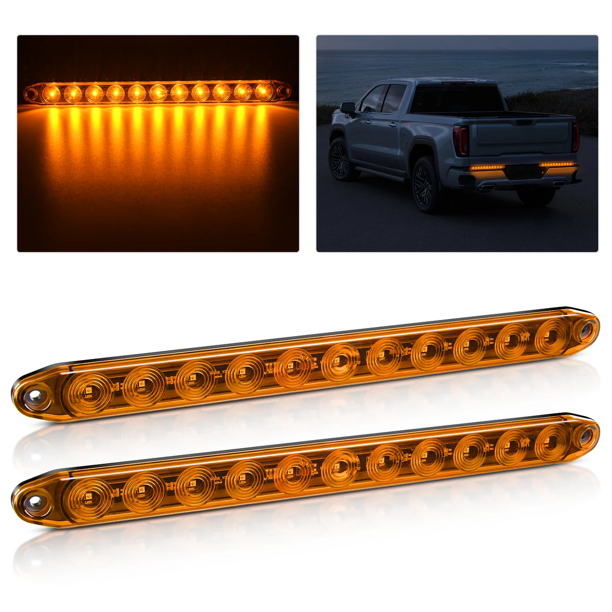 Nilight LED Trailer Light Bar for Stop Turn Brake Signals