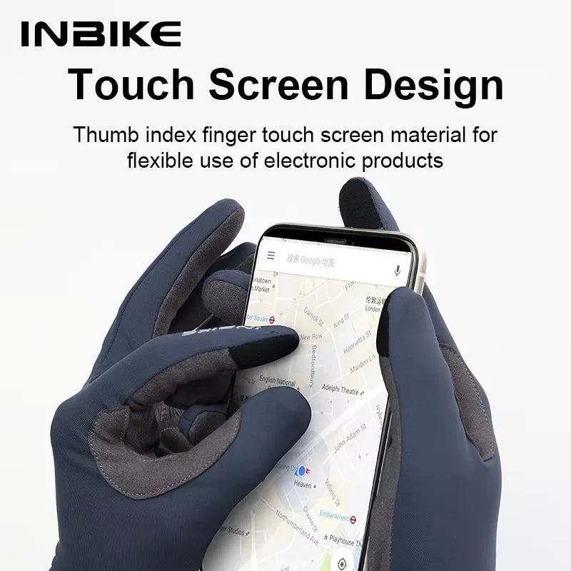 INBIKE Thermal Touchscreen Cycling Gloves for Road and MTB Riding