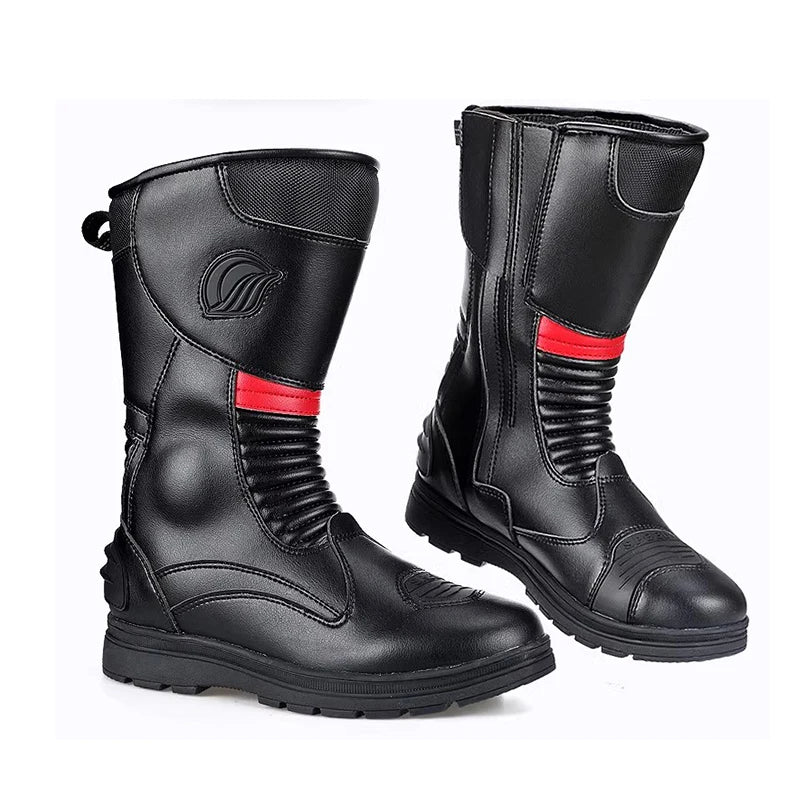 Off Road Motorcycle Riding Boots With Protective Rubber Soles