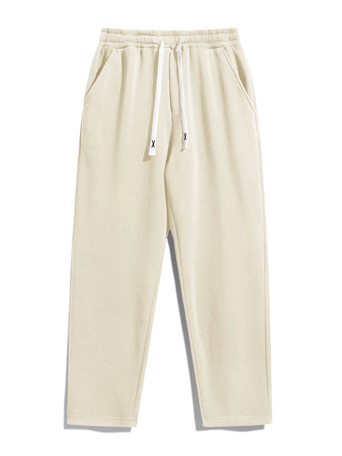 Mens Windproof Breathable Drawstring Straight Leg Pants for Outdoor Hiking