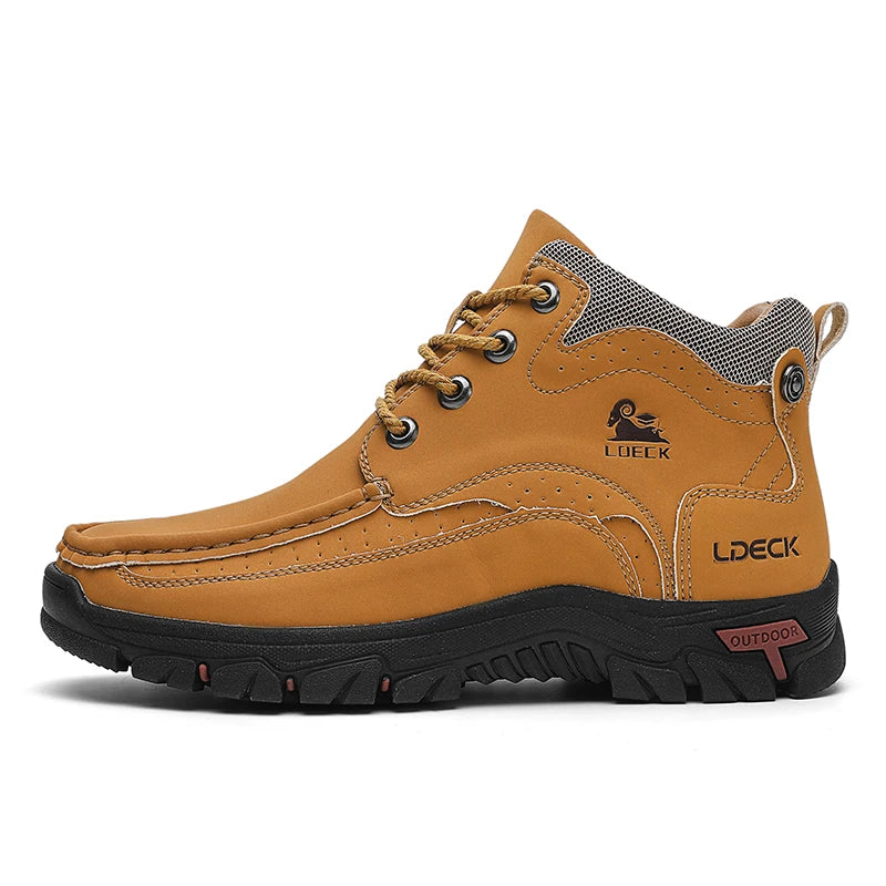 Men's Ankle Hiking Boots for Outdoor Camping and Mountain Trails