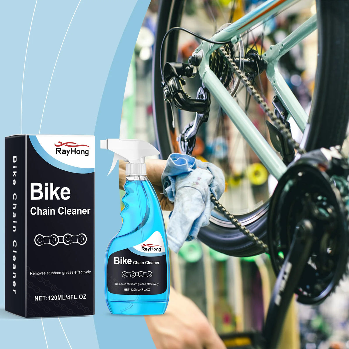 Bicycle Chain Rust Remover Spray for Cleaning and Maintenance