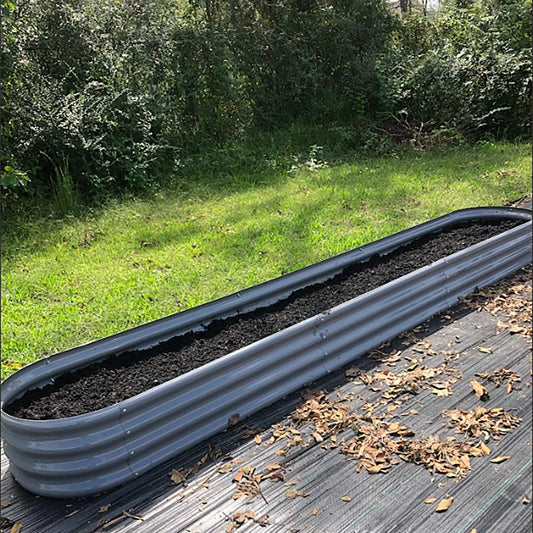 Galvanized Metal Raised Garden Bed Planter Box for Vegetables