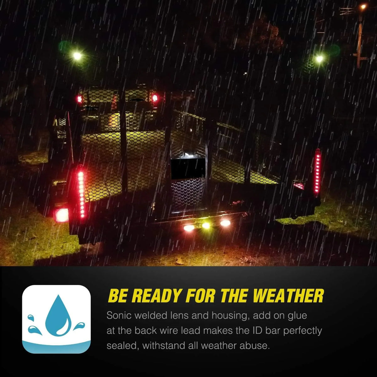 Nilight LED Trailer Light Bar for Stop Turn Brake Signals